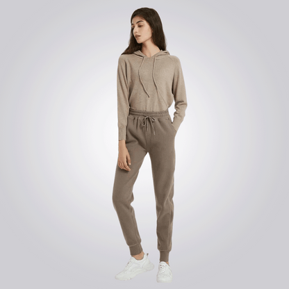 CALÇA DE MOLETOM CORDILHEIRA  MARROM FEMININA