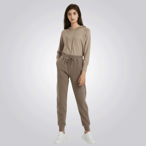 CALÇA DE MOLETOM CORDILHEIRA  MARROM FEMININA