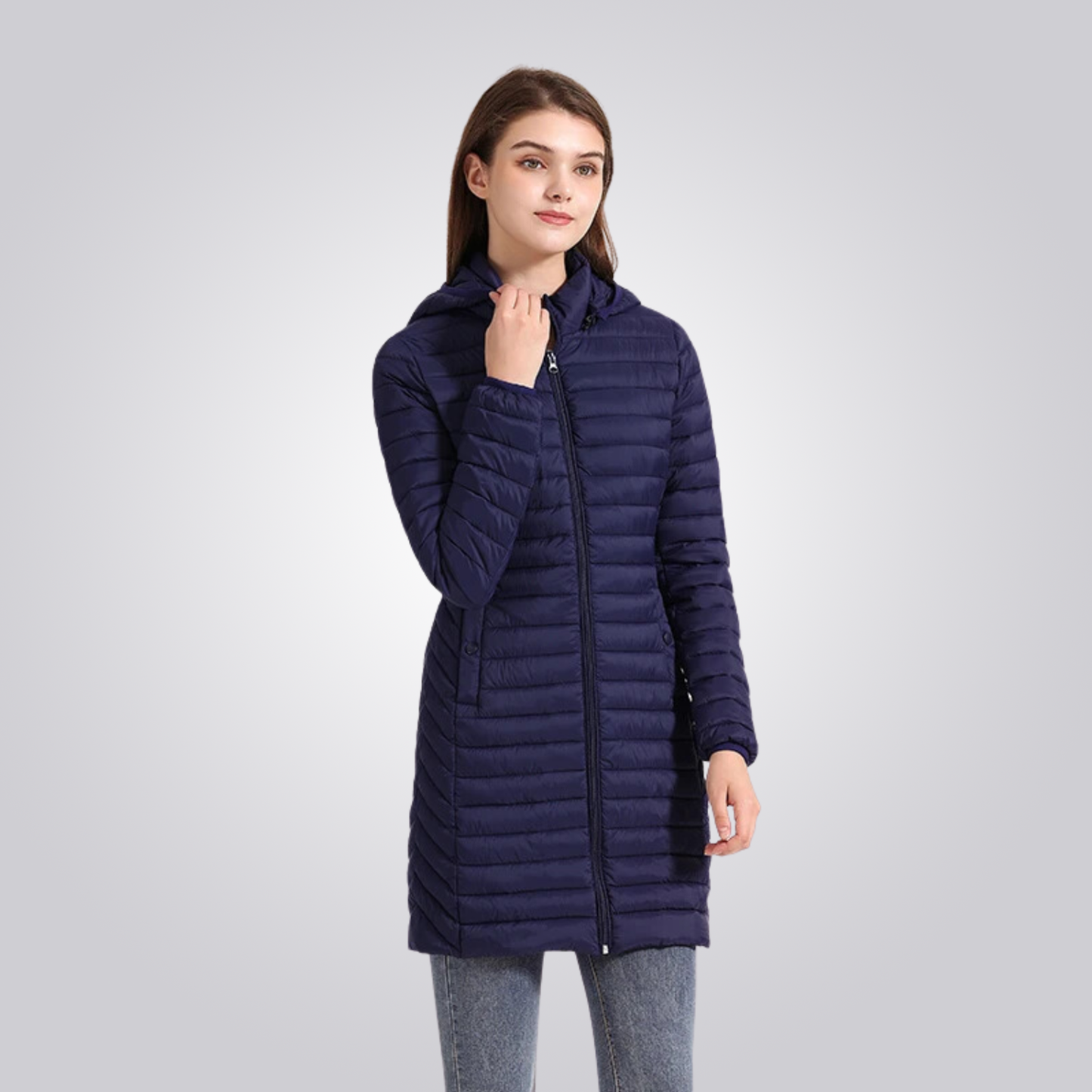 JAQUETA CORDILHEIRA LONG PUFFER FEMININA