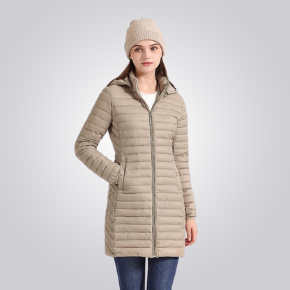 JAQUETA CORDILHEIRA LONG PUFFER FEMININA