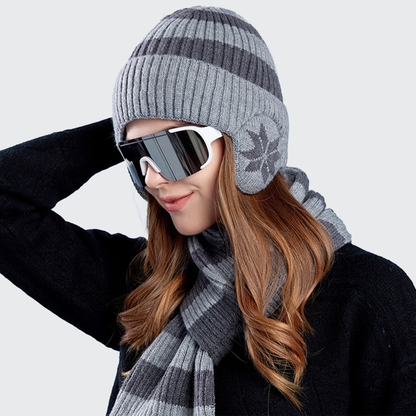 CONJUNTO CORDILHEIRA GORRO & CACHECOL SNOWFLAKE