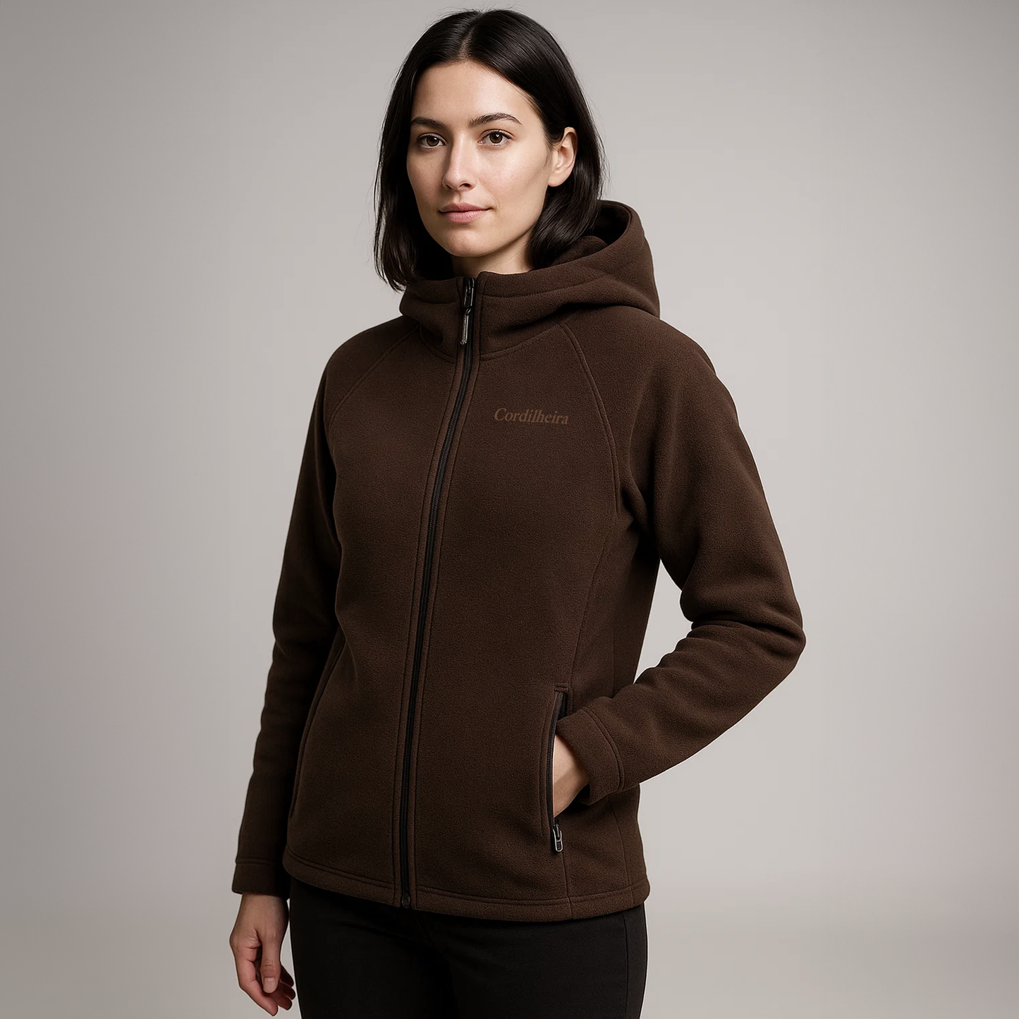 JAQUETA CORDILHEIRA FLEECE HOODED FEMININA